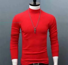 Mens Turtle Neck Sweater T-Shirt Tee Extra Soft Tops Winter Warm Size S-5XL Gift