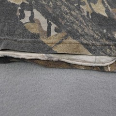 Vintage Jerzees Outdoors Shirt Mens Medium Brown Camo Mossy Oak Forest Floor