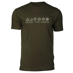 Dice: Choose your Weapon Premium Navy Green T-Shirt, Small