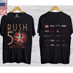 Rush Concert Shirt 2026, Rush 50th Tour Tee, Classic Rock Band Shirt