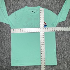 HIHO Performance Long Sleeve Shirt S Teal St.John US VII Graphic Made in Peru