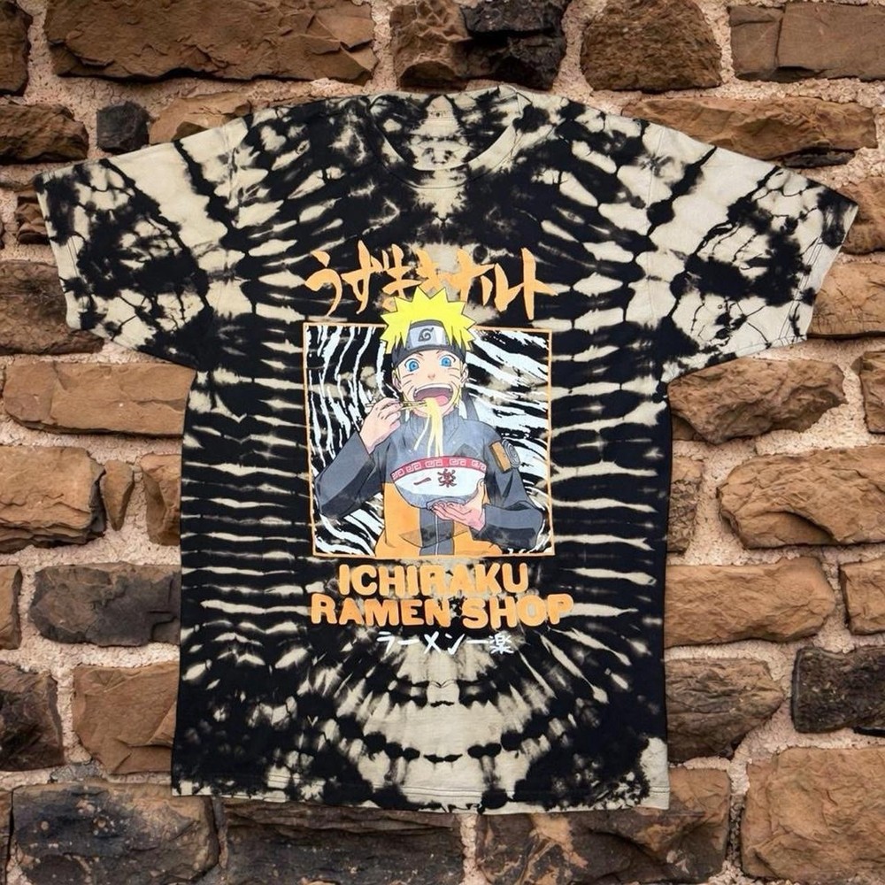 Handmade Custom Naruto Anime Reverse Tie Dye Mens Size L 1 of 1 Artist Signed