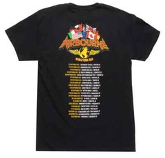 Airbourne Heavy Metal World Tour 2022 Concert Black T-Shirt
