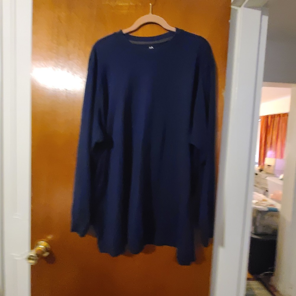 John Ashford Navy Blue Crewneck T-shirt Size 2XB