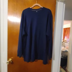 John Ashford Navy Blue Crewneck T-shirt Size 2XB