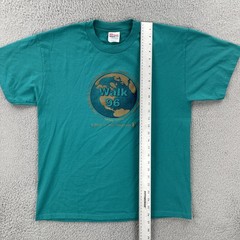 Vintage Hanes Heavyweight 50/50 Men’s L Green T Shirt 1996 Walk In Any Language