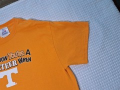 Tennessee You Know Your A Volunteer When… Vols Football Orange T-shirt Size L