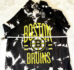 Calhoun Boston Bruins Long Sleeve T-Shirt Mens Size XL Crystal Tie Dye