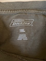 Two Men’s Short Sleeve Dickies Work T-Shirts Size 3XL – Green & Gray