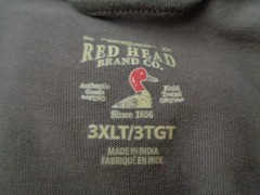 Men’s Short Sleeve, Cotton Henley’s by Red Head in Size 3XLT-Qty 2