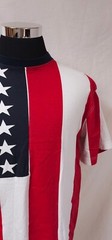 Sun River Mens Medium American Flag Patriotic Stars and Stripe T-Shirt
