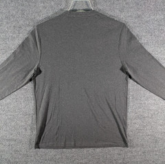 Banana Republic Men’s Large Luxe Touch Performance Tee Long Sleeve Charcoal NWT