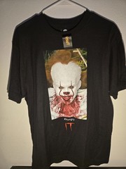 IT Pennywise Black Graphic Short Sleeve Crew Neck Cotton Men’s T-Shirt
