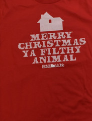 Home Alone Mens Merry Christmas You Filthy Animal Holiday Classic Shirt New S