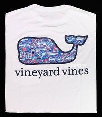 NWT Vineyard Vines Men’s Short Sleeve Pocket Crew Tee “BONEFISH IN CORAL WHALE”