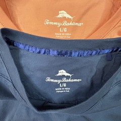 MIXED LOT OF 5 Men’s L Tommy Bahama/Mossy Oak/Ozark Trails T Shirts SEE DESC