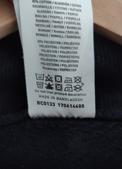 Wagamama Staff Zip Sweatshirt Top Black Fleece Lined Genuine Uniform Size M