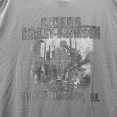Harley Davidson Shirt Adult 2XL XXL Gray Motorcycle Eagle Birmingham AL Men’s