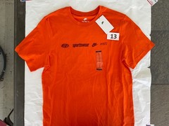Nike Tee Shirt Short Sleeve Blue Bright Green Sportswear New 100% Cotton