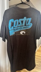 Costa Men’s Graphic Logo Short Sleeve T-Shirt XXL Cotton Blend Assorted Colors