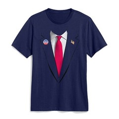 Usa President Trump Suit Easy Halloween Costume Unisex T-Shirt Donald Trump Tee