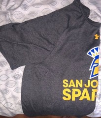 Under Armour Men’s Grey and Black T-shirt