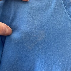 High Cotton MENS SS Cotton Blue T Shirt Front Pocket SZ Medium FLAW