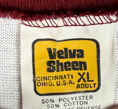 NOS 70s Boston College T Shirt XL Ringer Single Stitch USA Football Jersey VTG