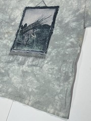 VTG Liquid Blue Led Zeppelin Man With Sticks Album Cover T-Shirt Size Medium USA