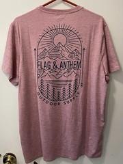 Flag & Anthem Men’s Short Sleeve T-Shirt Red Stretchable UPF Protection Medium M