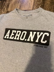 Aéropostale Aero.NYC Established 1987 Heather Gray Graphic T-Shirt