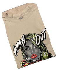 Men’s Outrank Cotton T-Shirt Size 2XL Beige WATCH OUT FOR SNAKES Graphics New