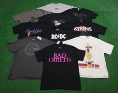 Lot of 10 Rock N Roll Band Concert Tour T-Shirt Tees Mens Size Large Rock Music