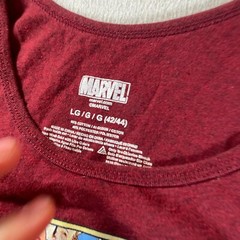 Avengers Tank Top Shirt Mens Large Red Sleeveless Marvel Big Logo Super Heros