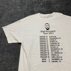 Gildan Ultra Cotton Mali Revealed Tour 2015 T Shirt Mens Large White Graphic Tee