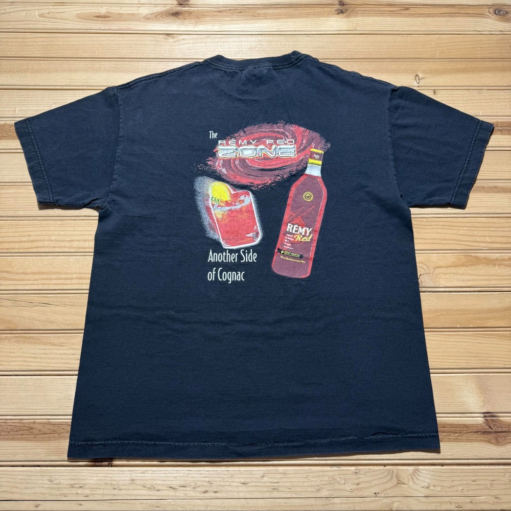 Vintage 90s The Remy Red Zone Liqueur Cognac Graphic Promo T-Shirt – Size Large
