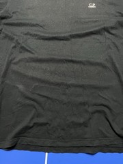 C.P. Company BIG LOGOMen’s Black T-Shirt Goggle Print Back Logo Spellout Graphic