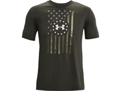 Under Armour 1365053 Men’s UA Freedom Front Flag T-Shirt – Baroque Green – Small