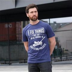 Men’s funny garage diy mechanic T-shirt fix things collect projects Teeshirt