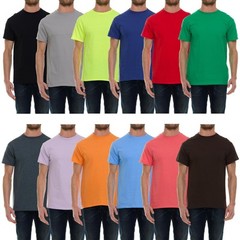 12 Pack Plus Size Men’s Cotton T-Shirt Bulk Big & Tall Short Sleeve Lightweig…