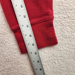 Polo Ralph Lauren Waffle Knit Thermal Shirt Mens XL Red Sleepwear Long Sleeve