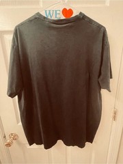 Kith Black HBO Sports Logo Short Sleeve Tee with Yellow and Multicolor Stripe