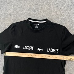 Lacoste Mens Logo T Shirt Black Graphic Size S