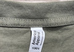 American Apparel T Shirt Army Green Medium Blank