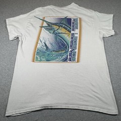Reel Legends Shirt Adult Large White Fishing Fish Pelagic Ocena Outdoors Mens