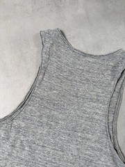 Allsaints Figet Vest Cotton Men Tank Top Sleveless T Shirt Size M Grey