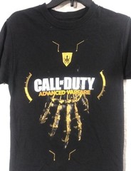 Mens/Boys Size Small 34-36 Black Call Of Duty Advanced Warefare Shirt