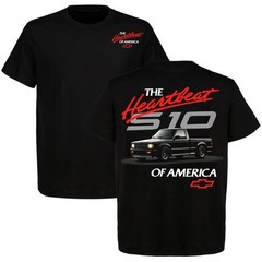 S10 Pickup Chevy The Heartbeat Of America OBS Truck Tee Crewneck Short Sleeve Co