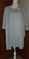 Goodiellow & Co Size 4XL Gray Short Sleeve Shirt Soft & Comfy Stretchy Auct9