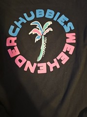 Chubbies Mens LS Tshirt Chubbies Weekender Palm Tree Pocket Tee